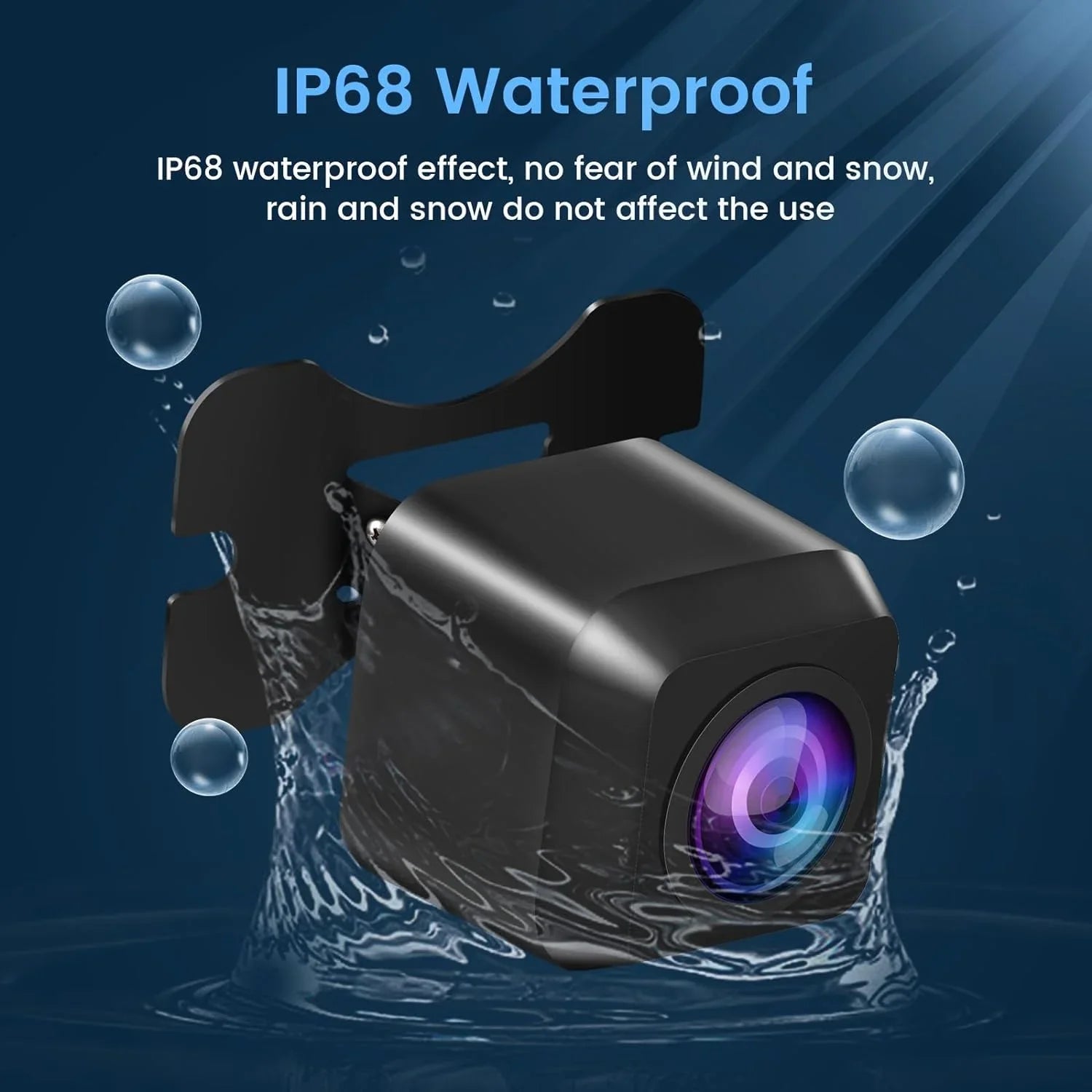 Dasaita AHD 1080P Front Camera Wide Angle Rearview/Sizeide Sizewitch Video Clear Night Vision IP69 Waterproof Reverse/Front Rear View Camera