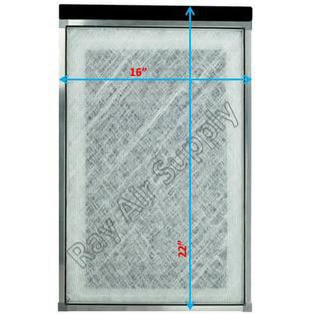 RAYAIR SizeUPPLY 16x22 Replacement Filter Pads Compatible with MicroPower Guard Air Cleaner (3 Pack) WHITE