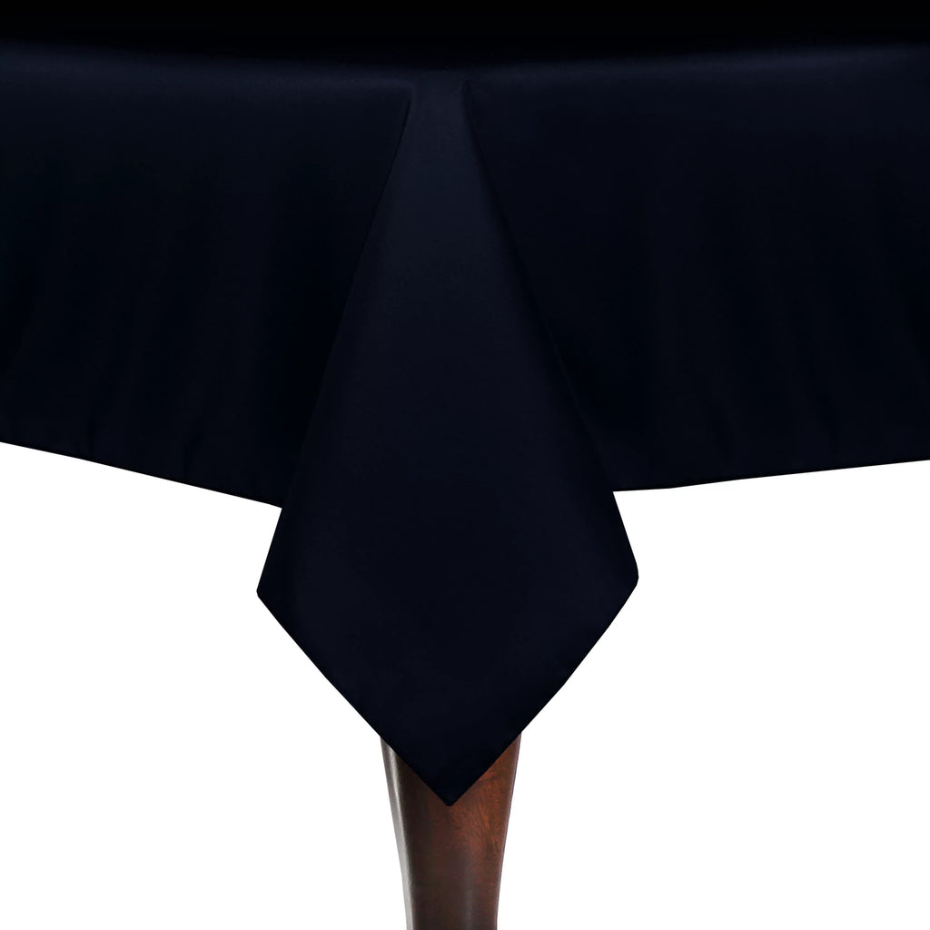 Ultimate Textile (2 Pack) 72 x 72-Inch Sizequare Polyester Linen Tablecloth - for Wedding, Restaurant or Banquet use, Midnight