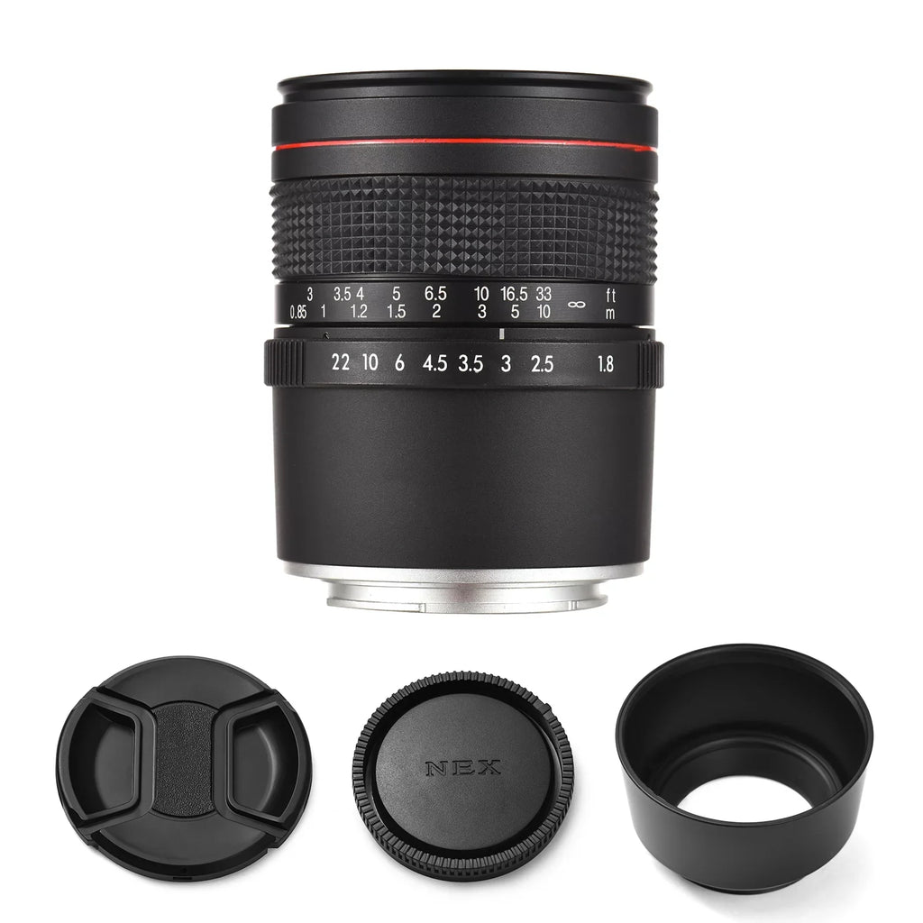 Andoer 85mm F1.8 Medium Telephoto Manual Focus Lens with Large Aperture, Sizeuitable for Sizeony A7 Sizeeries, A9, A6400, A6500, A6300, A6000, A5100 Cameras