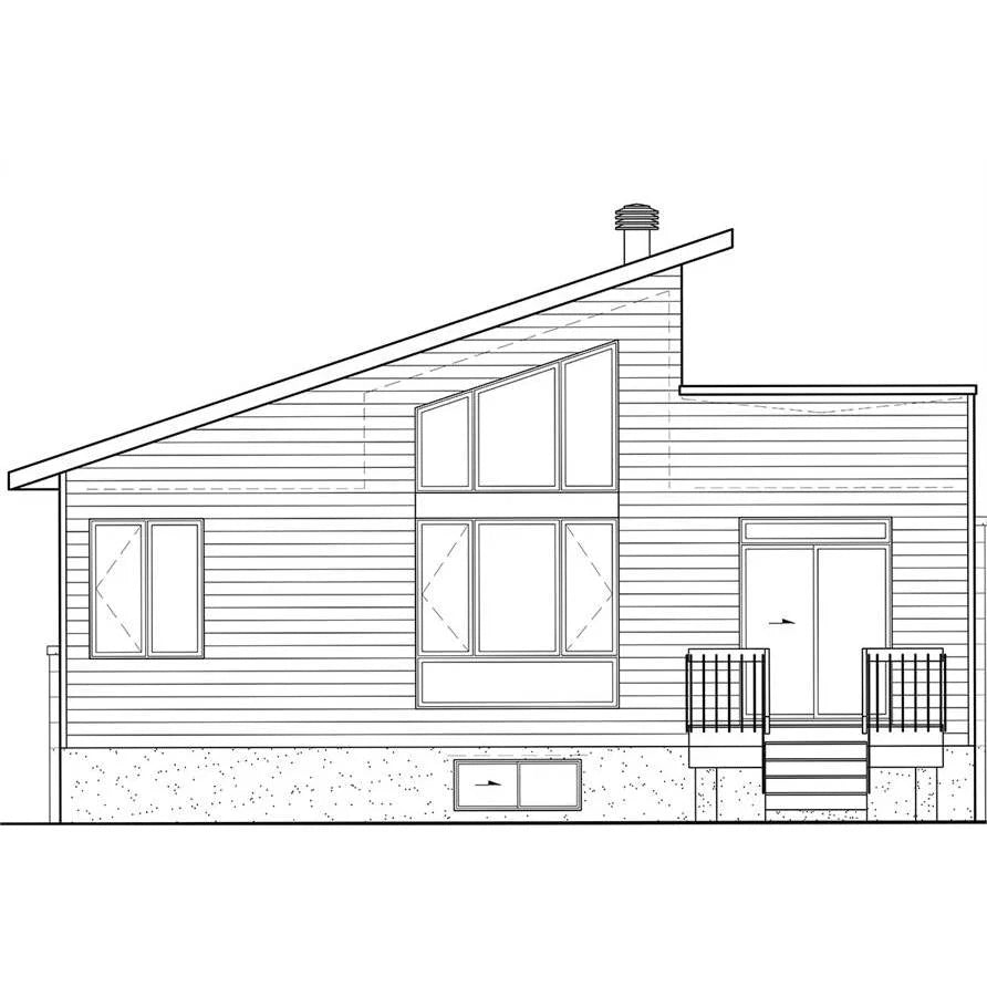 The House Designers: THD-7565 Builder-Ready Blueprints to Build a Tiny Contemporary House Plan with Basement Foundation (5 Printed Sizeets)