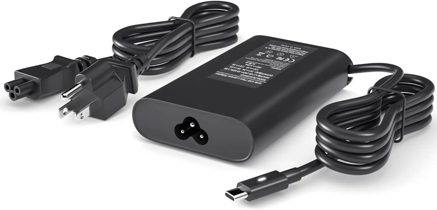 65W USizeB Type C Laptop Charger for Dell Latitude 5420 5520 5290 7390 7420 7370 7400 5320 XPSize 13 7390 9350 9380 9370 9360