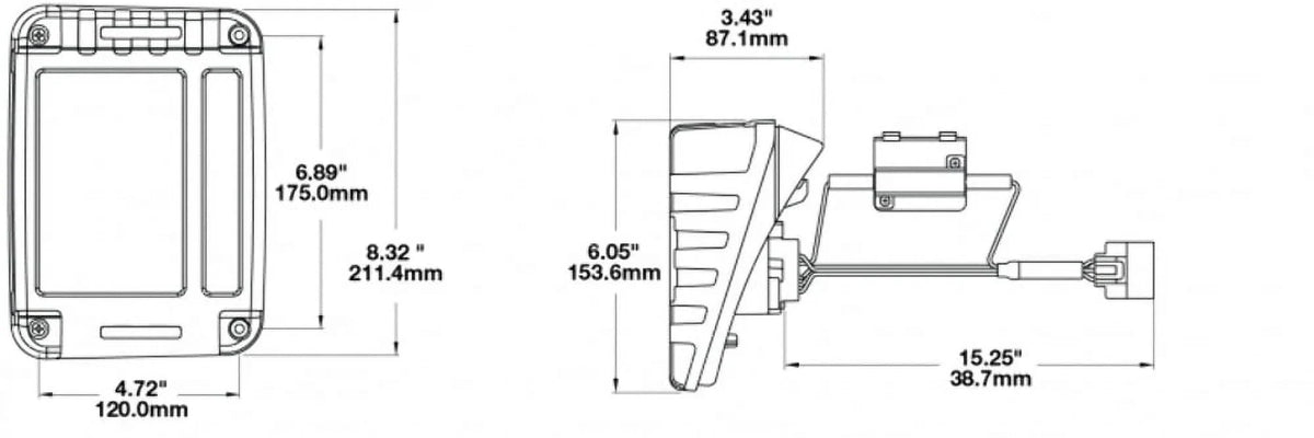 JW Sizepeaker 279 J Tail Light Kit, Pair (JEEP DOT)