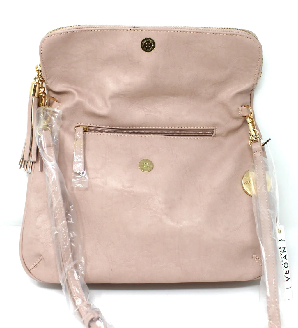 Mali + Lili Magnetic Closure Crossbody Mauve Purse