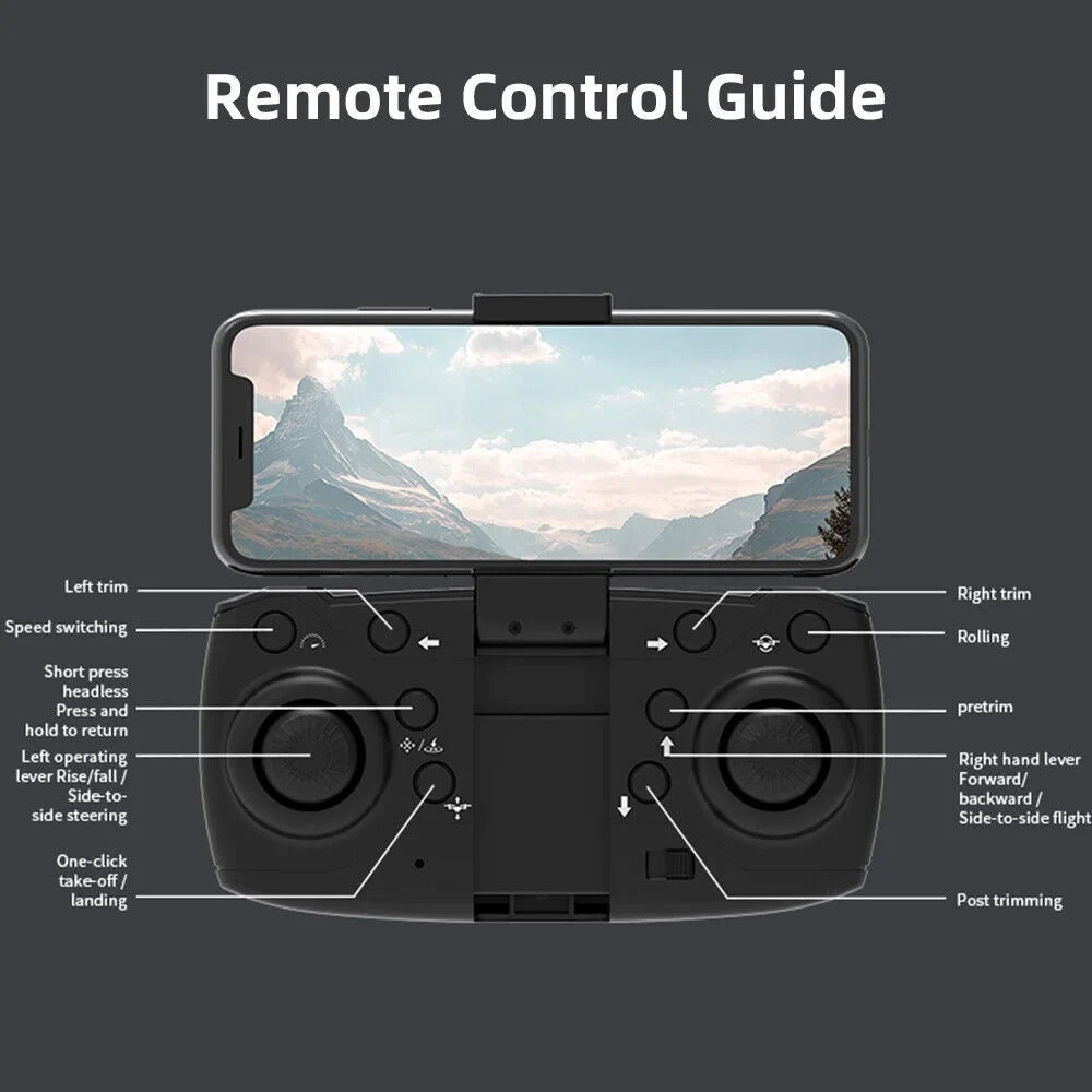 Kydely Foldable 4K Camera Drone with WiFi FPV Altitude Hold Mode 20min Battery Life
