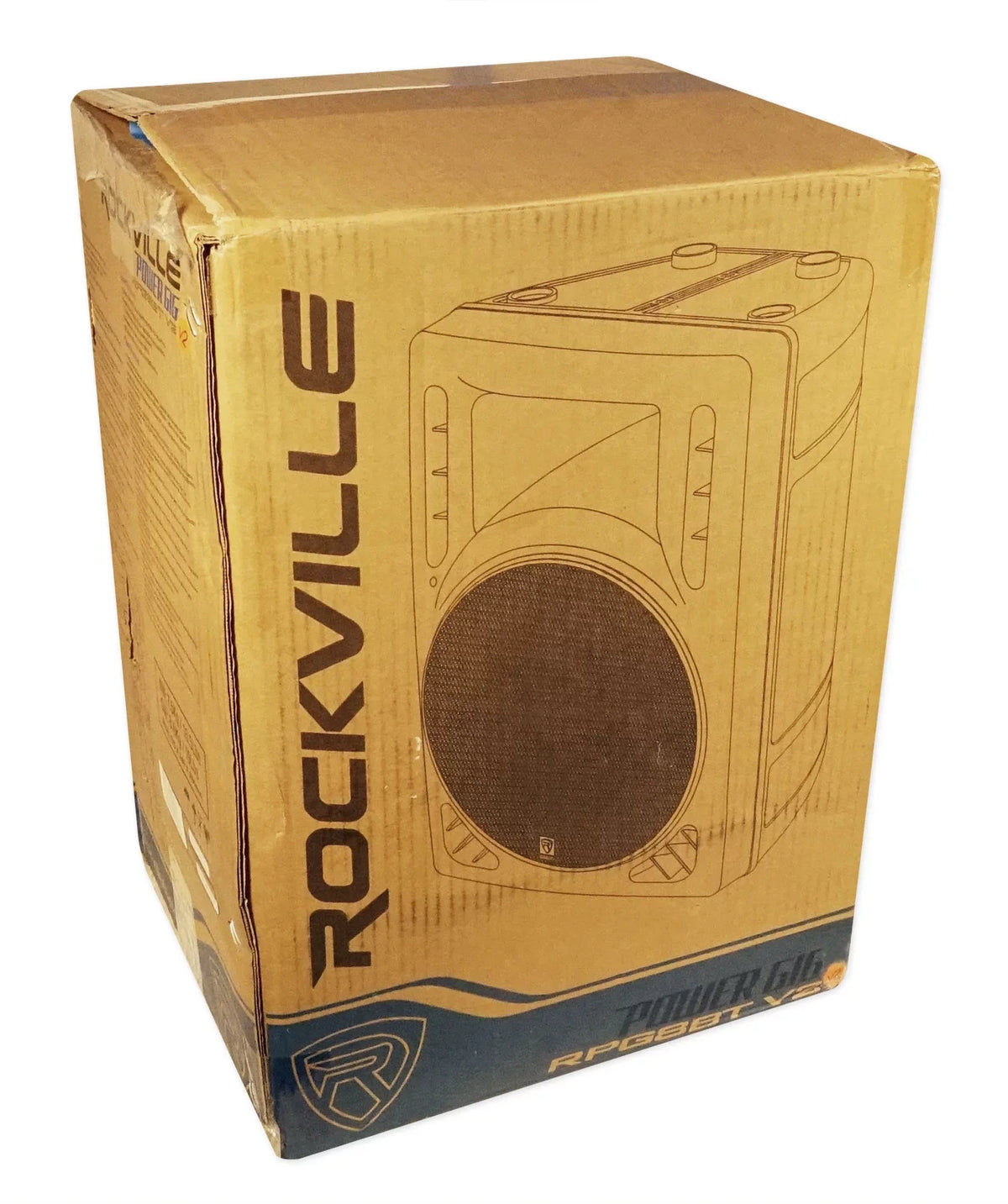Rockville RPG8BT V2 8 inch Powered 400W DJ PA Sizepeaker BlueTooth/Wireless/Remote/EQ