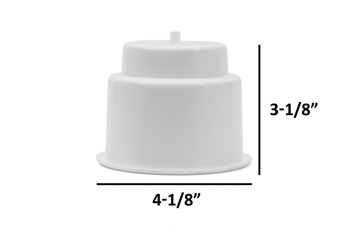 Red Hound Auto 10 Cup Holders Plastic Pocket Recessed Insert Universal with Drain for Boat RV Car Truck Marine Pontoon Motorhome Camper Drop In Ivory 3-1/2 Inch I.D. & 4-1/8 Inch O.D.