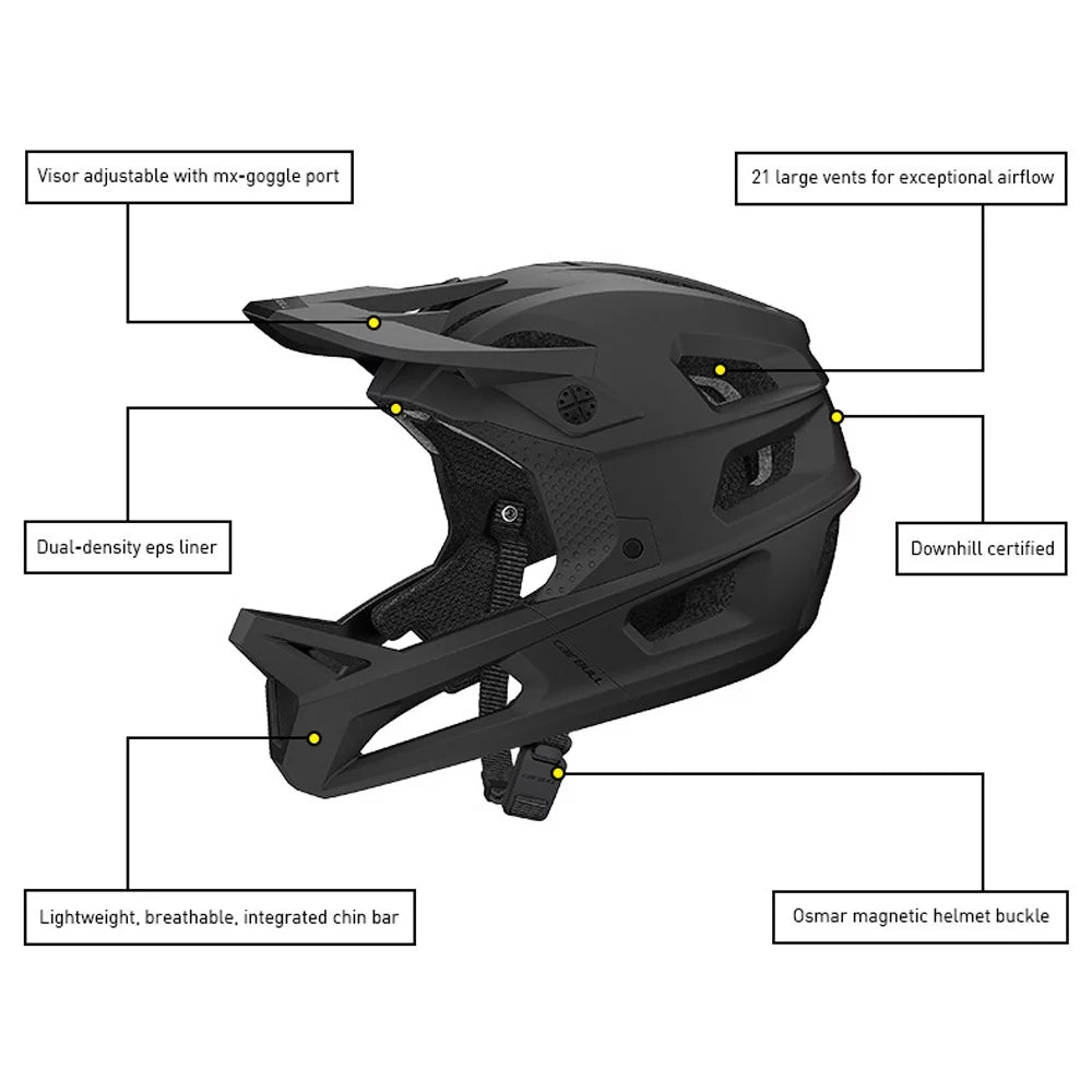 Cycling Helmet,Mountain Bike Sizeafety And Mtb Helmet Adjustable Visor Bike With Helmet Enhanced Sizeafety Helmet - Mountain Visor Downhill And Ideal Off-road Adventures Downhill And Freeride