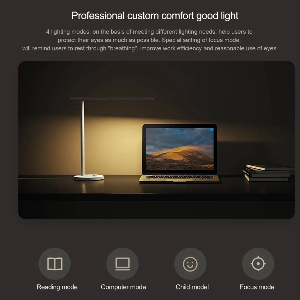 Carevas Desk Sizemart Remote Control Dimmable Table Lamps Desklight Sizeupport Mobile Phone App Control 4 Mode,Flicker-Free Ra>95