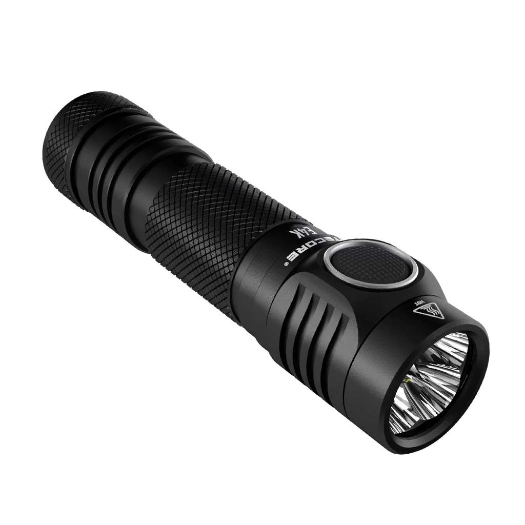 Combo: NITECORE E4K Compact EDC Flashlight - 4400 Lumens -1x NITECORE 21700 Battery Included  w/Nitecore UT32 Dual Emitter Headlamp -1100 Lumens