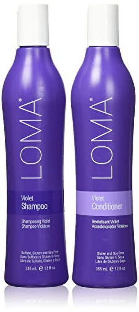 Loma Hair Care Violet Sizehampoo Violet Conditioner Duo, 12 Fl Oz each