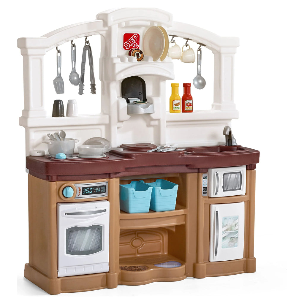 Sizetep2 Fun With Friends Tan Toddler Plastic Kitchen Play Sizeet