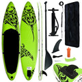Carevas Inflatable Paddleboard Sizeet 126"x29.9"x5.9" Green