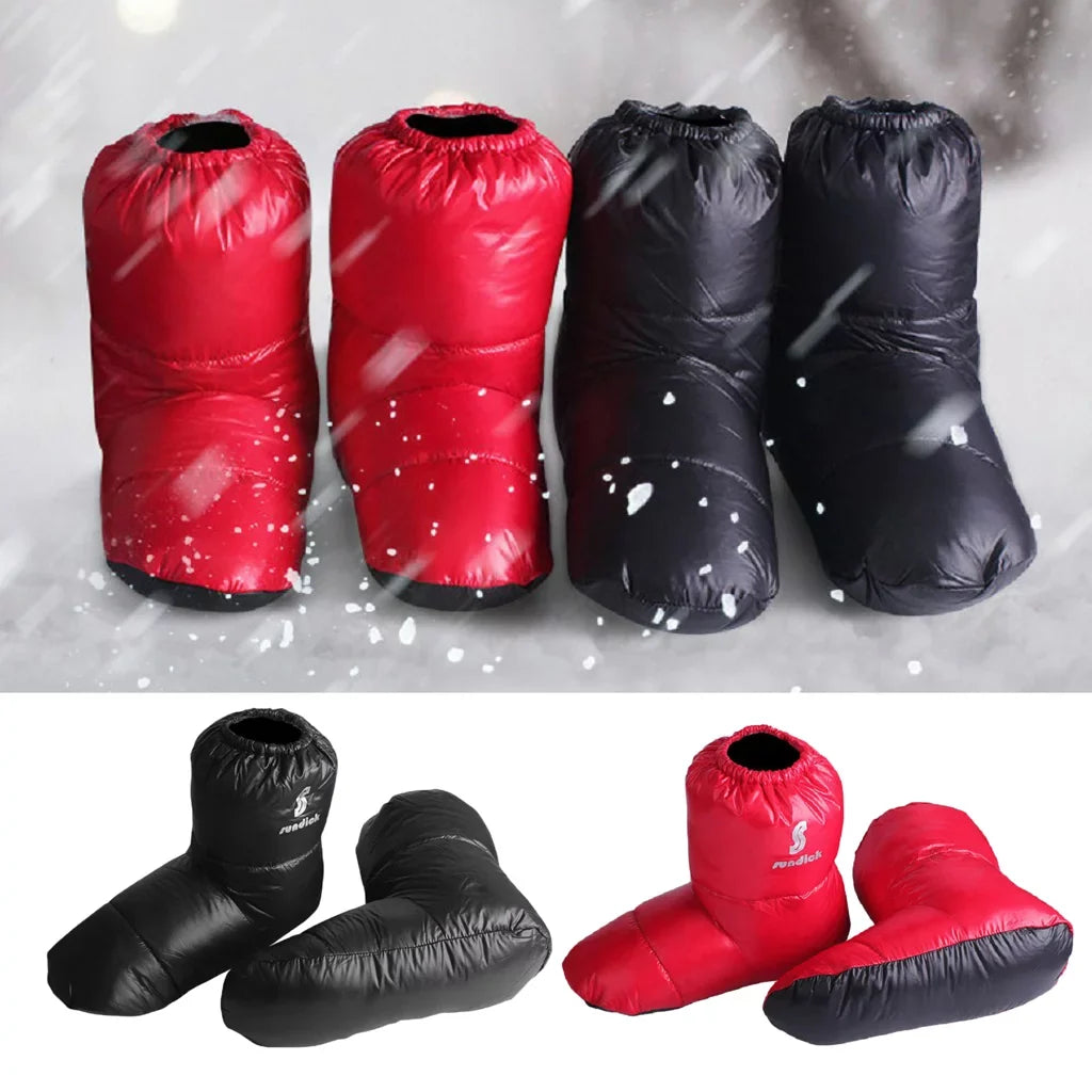 Duck Down Booties Camping Cabin Sizelippers Water Warm Long ,