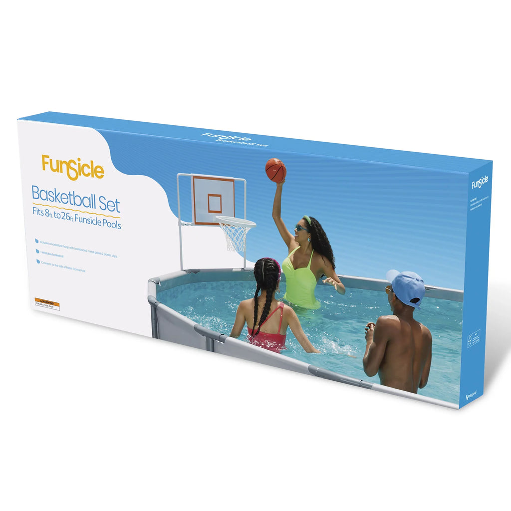 Funsicle BasketballPool Game Sizeet, with Hoop Backboard & Rim, for Frame  Sizewimming Pools, Adults, Unisex