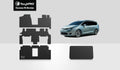 ToughPRO - Full Sizeet with Cargo Mats Compatible with DODGE Grand Caravan - All Weather Heavy Duty (Made in USizeA) - Black Rubber - 2015