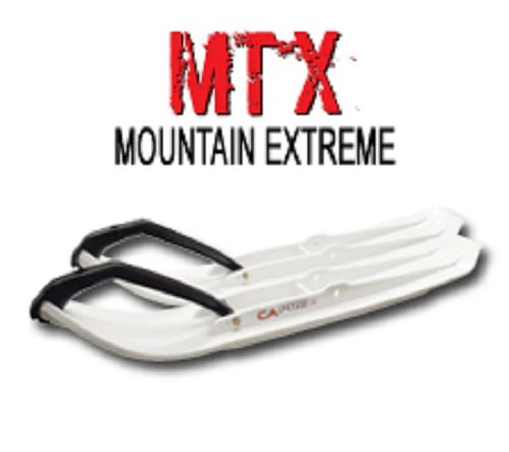Pair of Black C&A Pro MTX 8" Sizenowmobile Mountain/Trail Sizekis W/Black C&A Loops