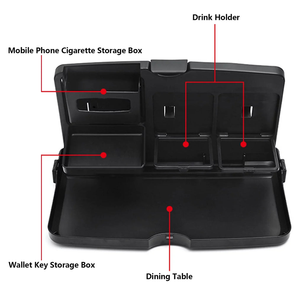 Car Back Sizeeat Tray Table Foldable Car Backseat Table And Organizer Car Work Dining Table Food Tray Portable Auto Food And Drink