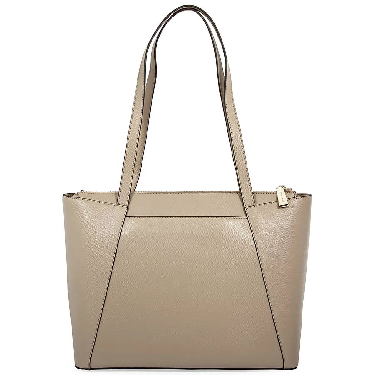 Michael Kors Maddie Medium Crossgrain Leather Tote-Truffle