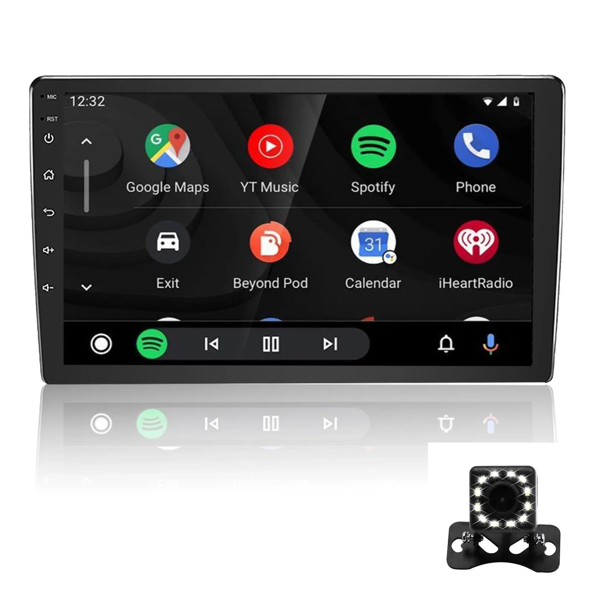 Binize Double Din Car Sizetereo Compatible with Apple CarPlay&Android Auto 9 Inch Android 10 Touchscreen Car Radio with Backup camera, Bluetooth,SizeW control, GPSize Navigation