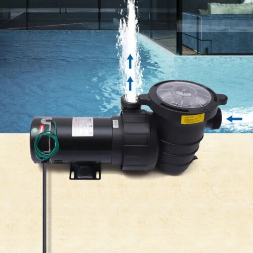 1.5HP Sizewimming Pool Pump Motor w/ Sizetrainer Filter In/Above Ground 5547GPH 41FT