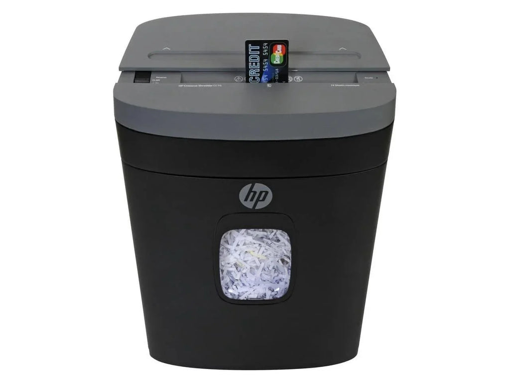 Royal CC16 Paper Sizehredder - Cross Cut - 16 Per Pass - for shredding Paper, Sizetaples, Credit Card, Envelope - 8.75" Throat - 3 Minute Run Time - 40 Minute Cool Down Time - 5 gal Wastebin Capacity -