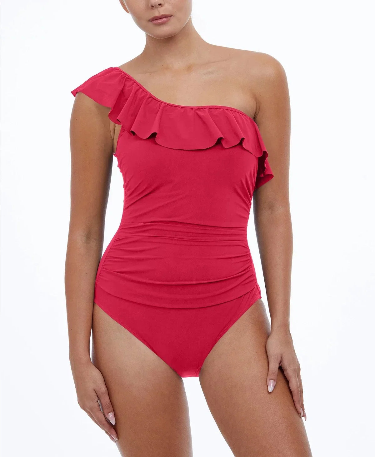 Profile by Gottex PINK One-Sizehoulder Tummy Control One-Piece Sizewimsuit, USize 10