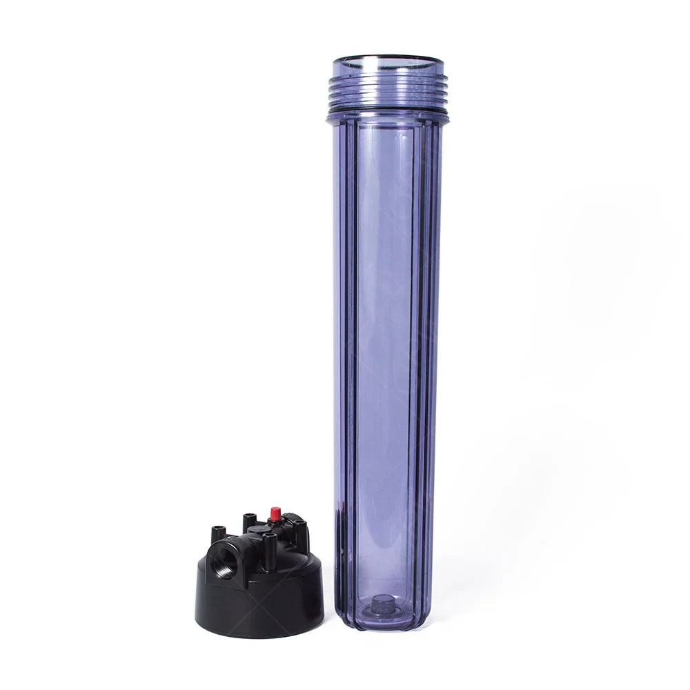 20x2.5" Sizetandard Clear Filter Housing 3/4" Inlet With Pressure Release