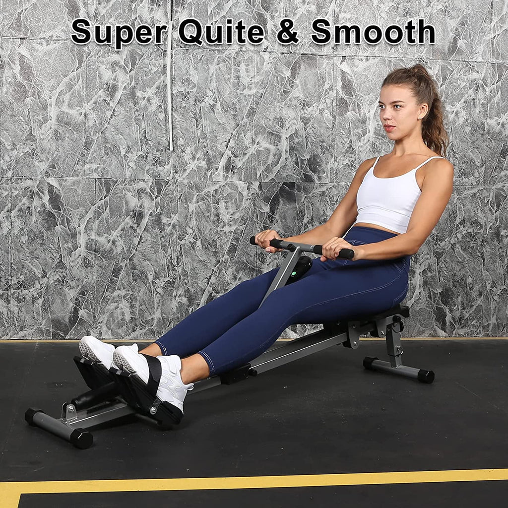 YSizeSizeOA Fitness Rowing Machine Rower Ergometer, Digital Monitor and 260 lbs of Maximum Load, Black