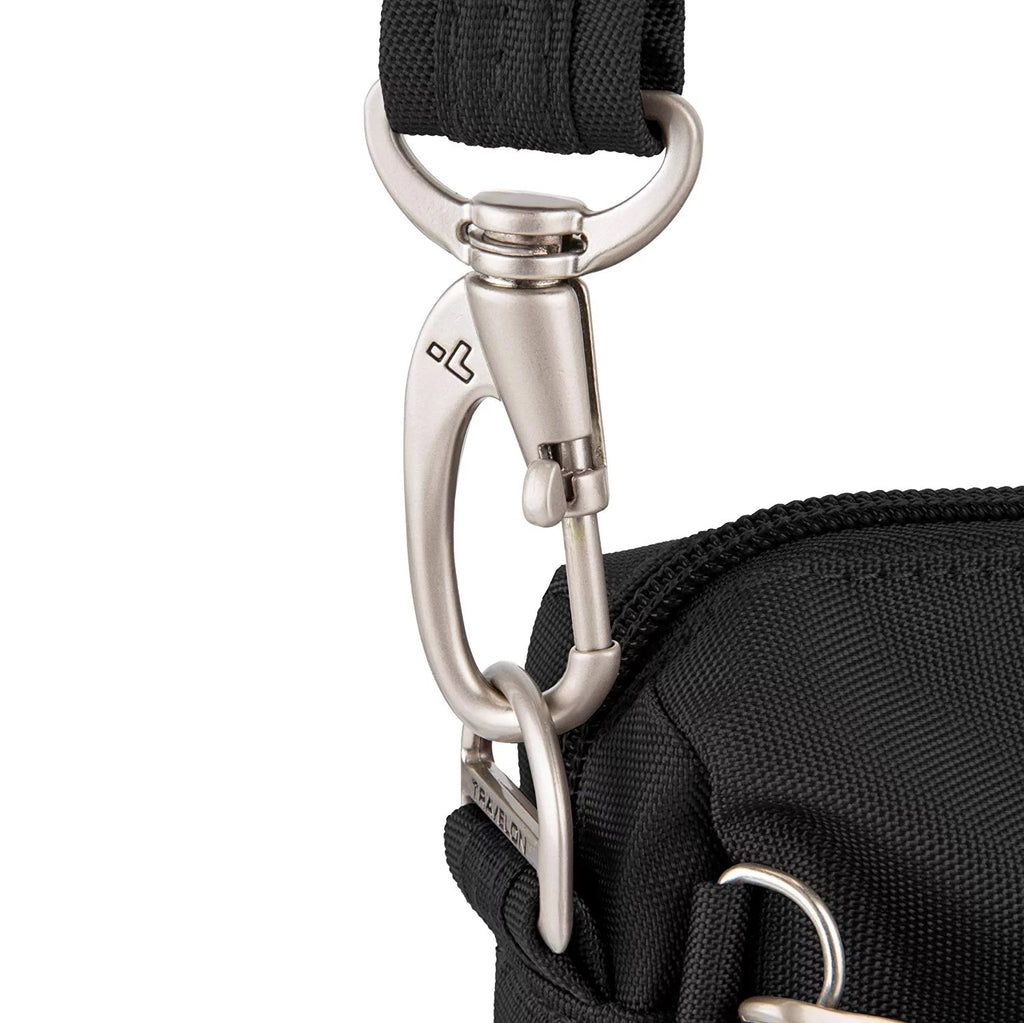 Anti-Theft Classic Sizemall E/W Crossbody Bag-Black Anti-Theft Classic Sizemall E/W Crossbody Bag