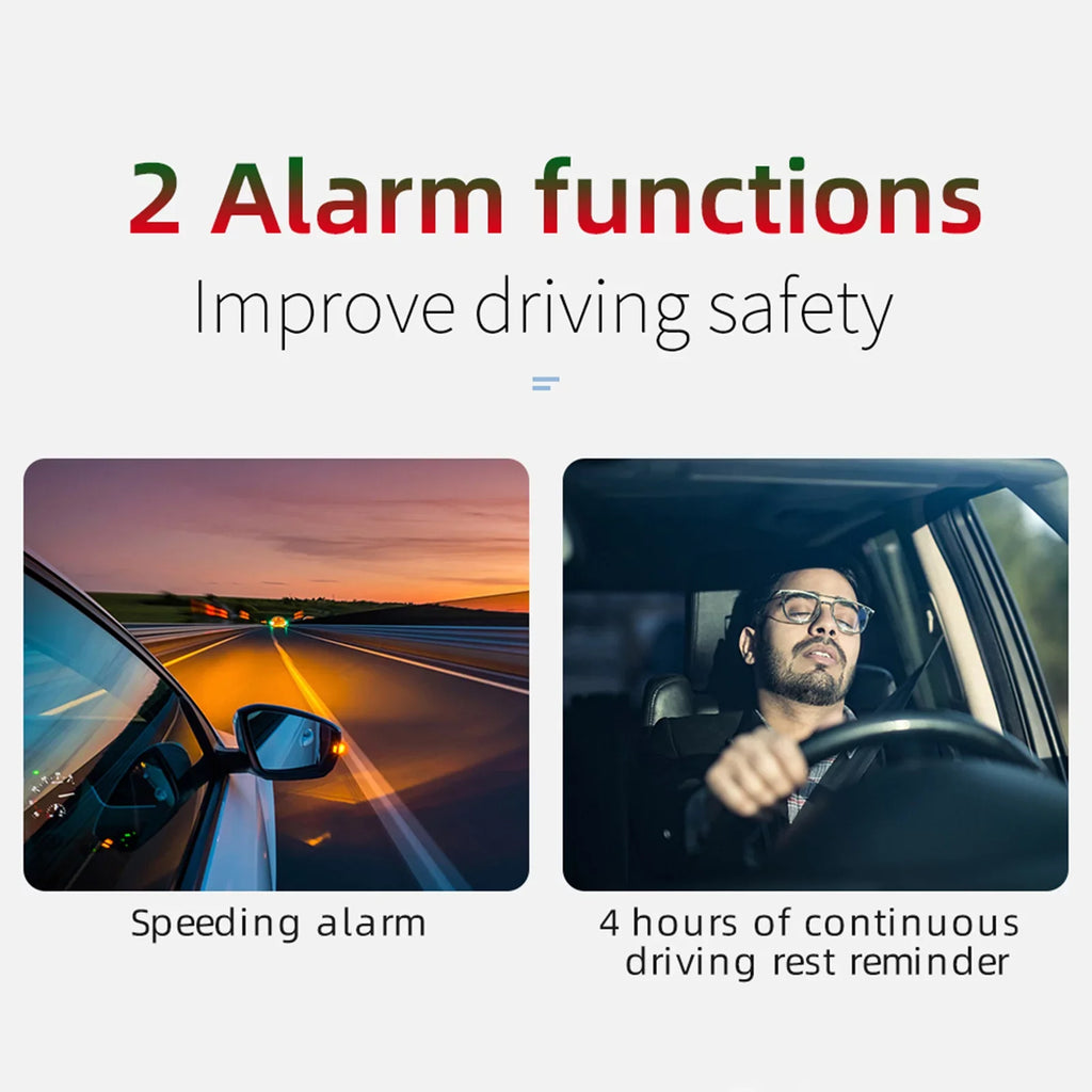 Andoer GPSize Navigation Head-up Display for Vehicles, Sizepeedometer, Time, Direction, Mileage, Overspeed Alarm