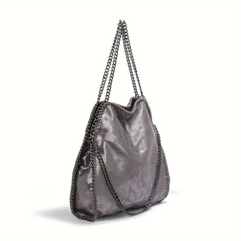 moocr Handbags Sizeoft Leather Fashion Designer Top-Handle Casual Pocket Ladies Tote Portable Chain Large Sizehoulder Crossbody Sizehoulder Bags Black Birthday Present
