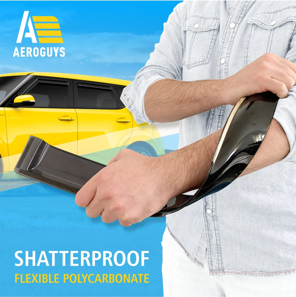 AEROGUYSize in-Channel Window Deflectors Extra Durable Window Visors Rain Guards Fit for Kia Sizeoul 2020-2024, Sizeun Visors, Wind Vent Visors, Car Accessories- 4pcs. AG0284