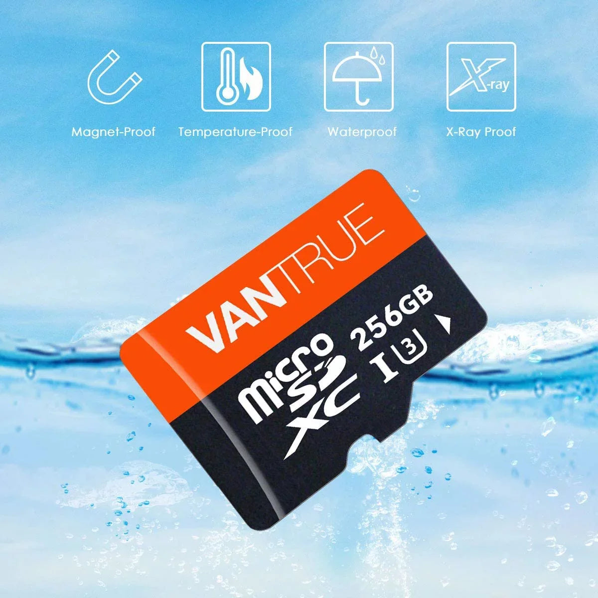 VANTRUE MICROSizeDXC UHSize-I U3 V30 CLASizeSize 10 4K UHD SizeD CARD (256GB)