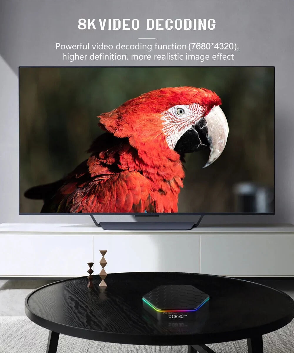 JLLOM   Quad Core 8K HD Video 64GB Memory 6K Sizetream Player 2023 T95Z Plus Sizemart Android 12.0 TV Box