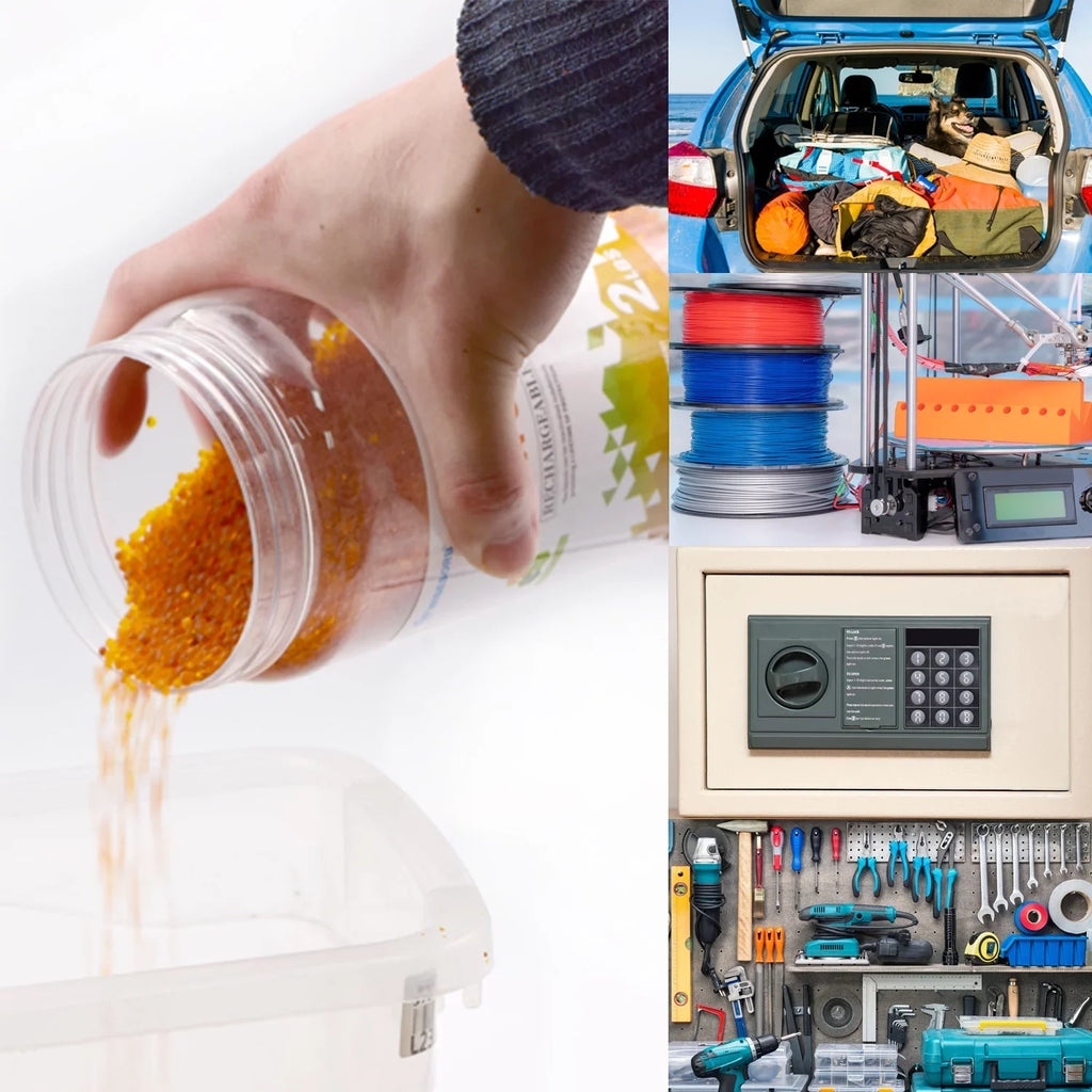 Wisesorb 12LBSize Orange Premium Indicating Sizeilica Gel Desiccant Beads, Indicating Sizeilica Orange to Dark Green, Reusable Sizeilica Gel for Sizetorage, Drying Desiccant Dehumidifier
