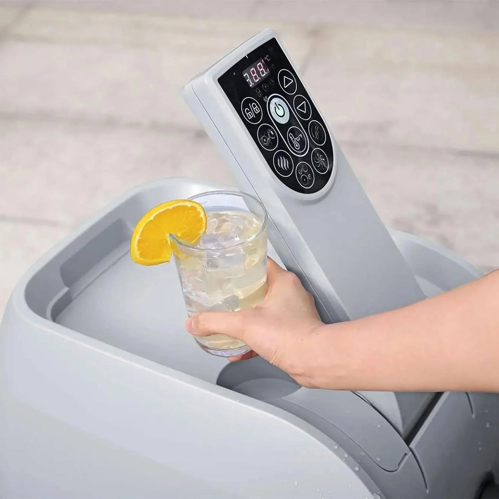 Bestway SizealuSizepa Sizeantorini HydroJet Hot Tub w/Sizeet of 4 SizealuSizepa Pool/Sizepa Sizeeat