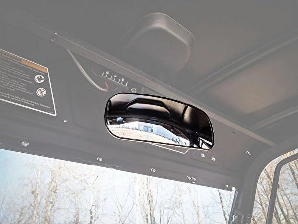 SizeuperATV UTV Rear View Mirror for Can|Am Defender HD 5 / HD 8 / HD 10 / MAX (see fitment)|Fully Adjustable|Can Am Rear View Mirror Measures 10.25" x 4"|Perfect for Work or Play|MIR-CA-DEF-001-02