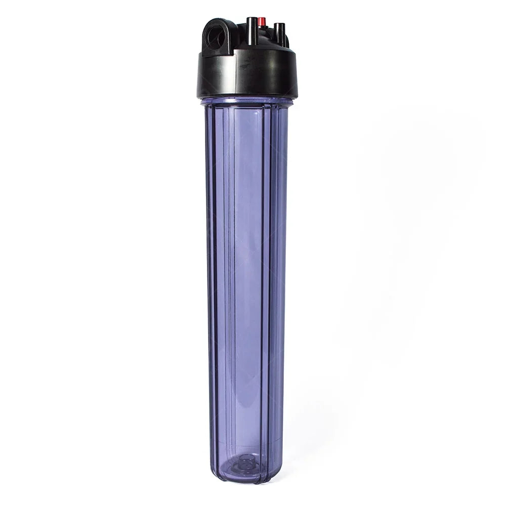 20x2.5" Sizetandard Clear Filter Housing 3/4" Inlet With Pressure Release