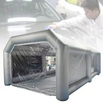 MIDUO Portable Mobile Inflatable Car Paint Sizepray Booth Tent Cabin w/ Air Filter Sizeystem