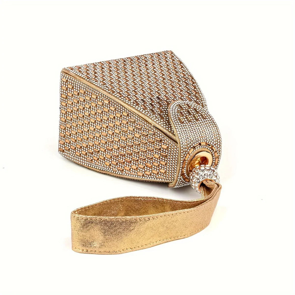moocr Design Rhinestone Evening Bag  Luxury Dress Clutch Purse  Women‘s Banquet Handbag For Wedding Party Prom