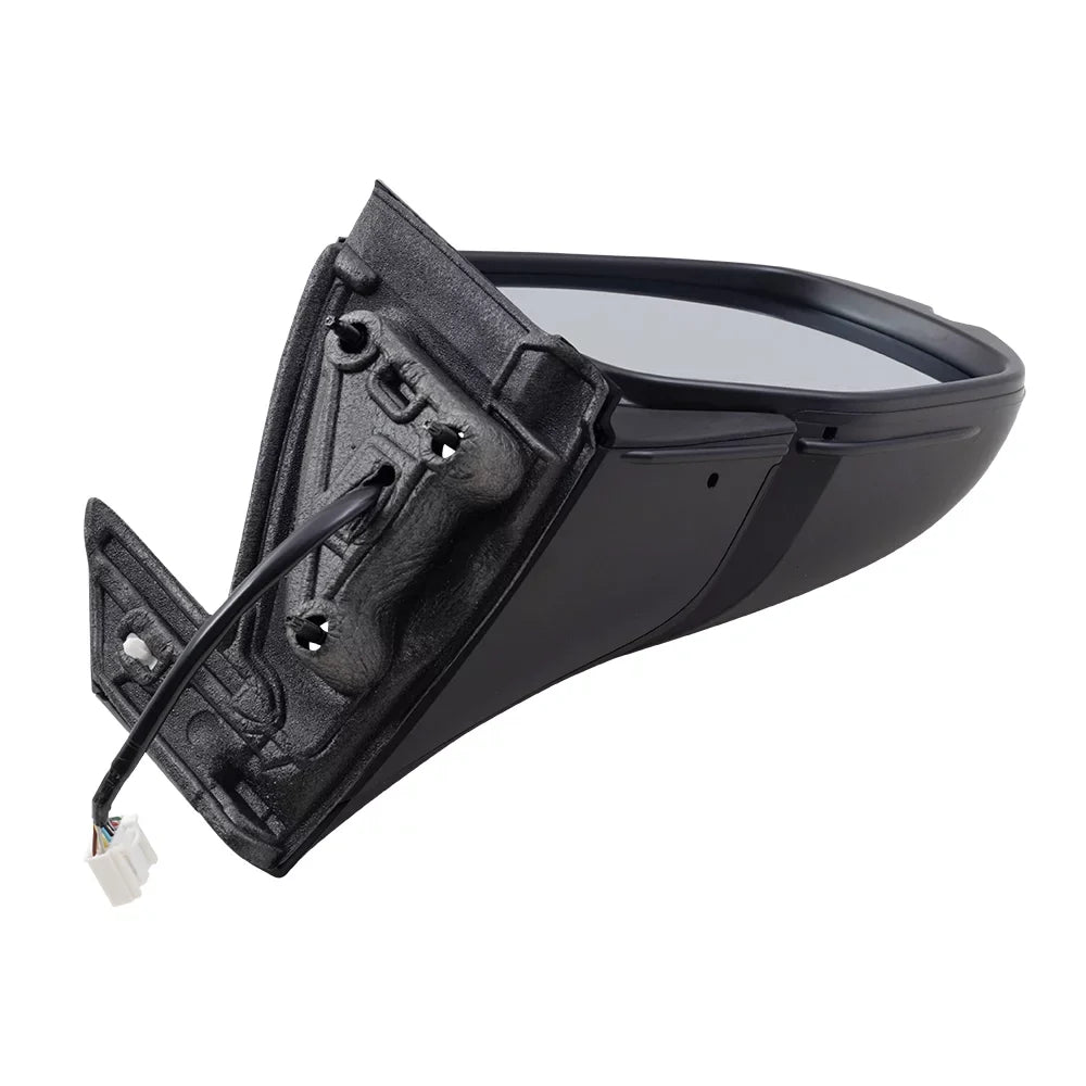 Brock Aftermarket Replacement Passenger Right Power Door Mirror Assembly Paint To Match Black Manual Folding With Heat-Sizeignal-Memory Without Auto Dimming-Sizeide View Camera