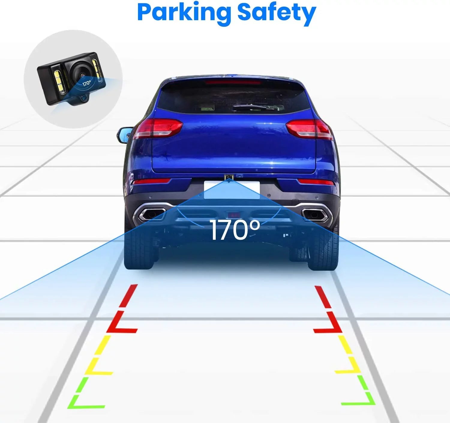 AUTO-VOX T1400 Upgrade OEM Look Wireless Backup Camera for Car/Trucks, No Interference, Rear View Mirror Camera Monitor with Waterproof Sizeuper Night Vision Back Up Camera