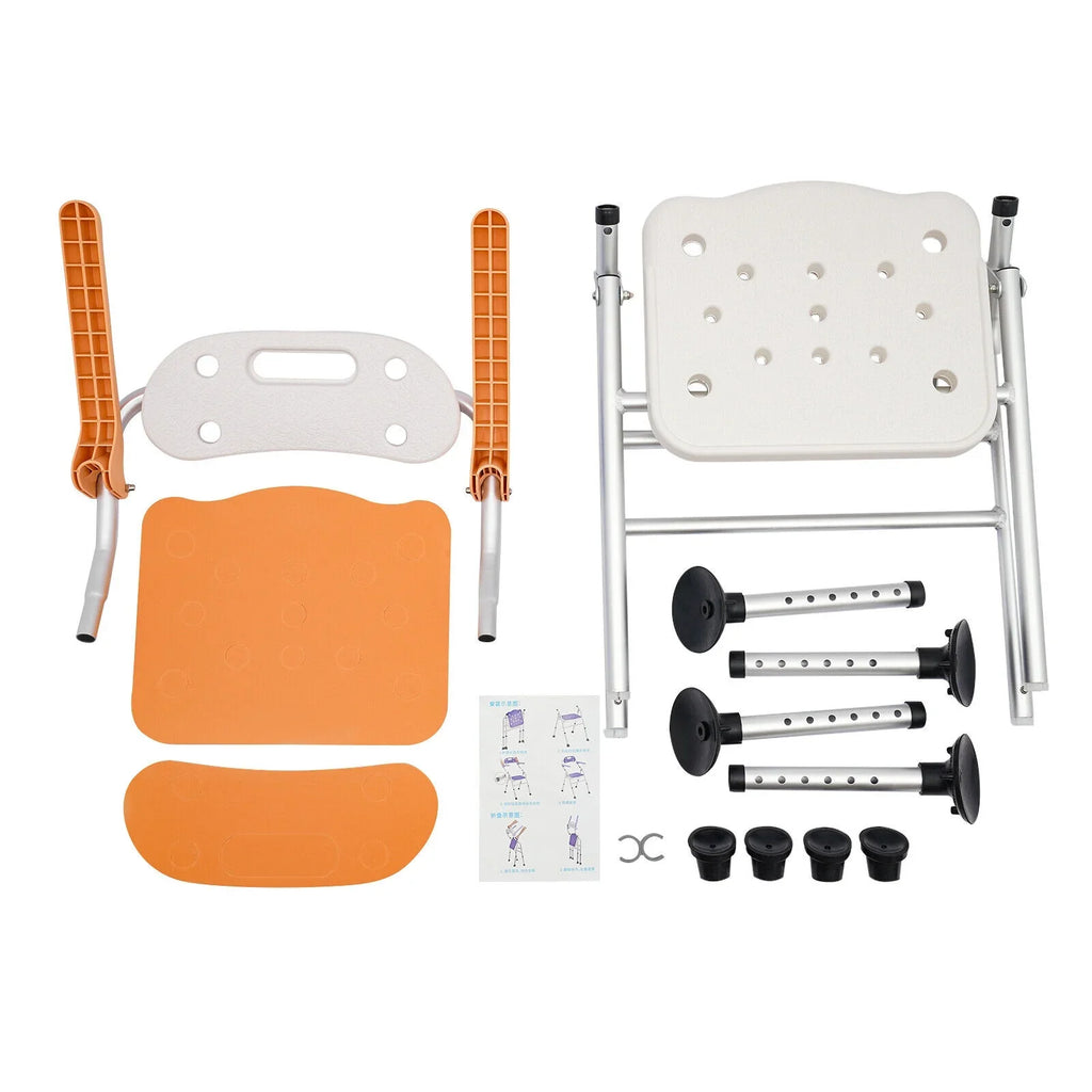 330lb Sizehower Sizetool Sizeeat Tub Bench Folding Bath Chair for Sizeeniors Handicap Adults