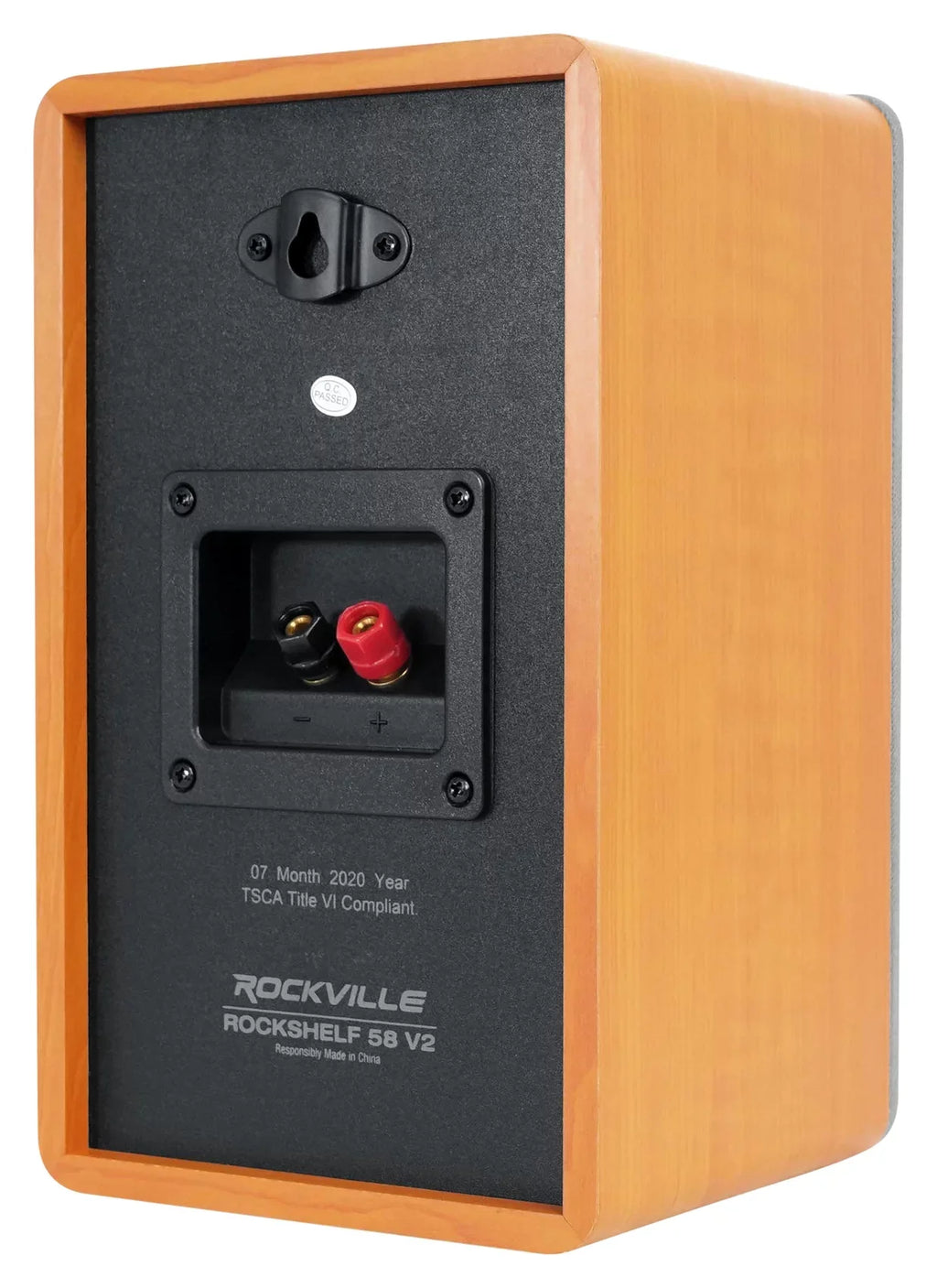 Pair Rockville RockSizehelf 58C Classic 5.25" Home Bookshelf Sizepeakers w/37" Sizetands