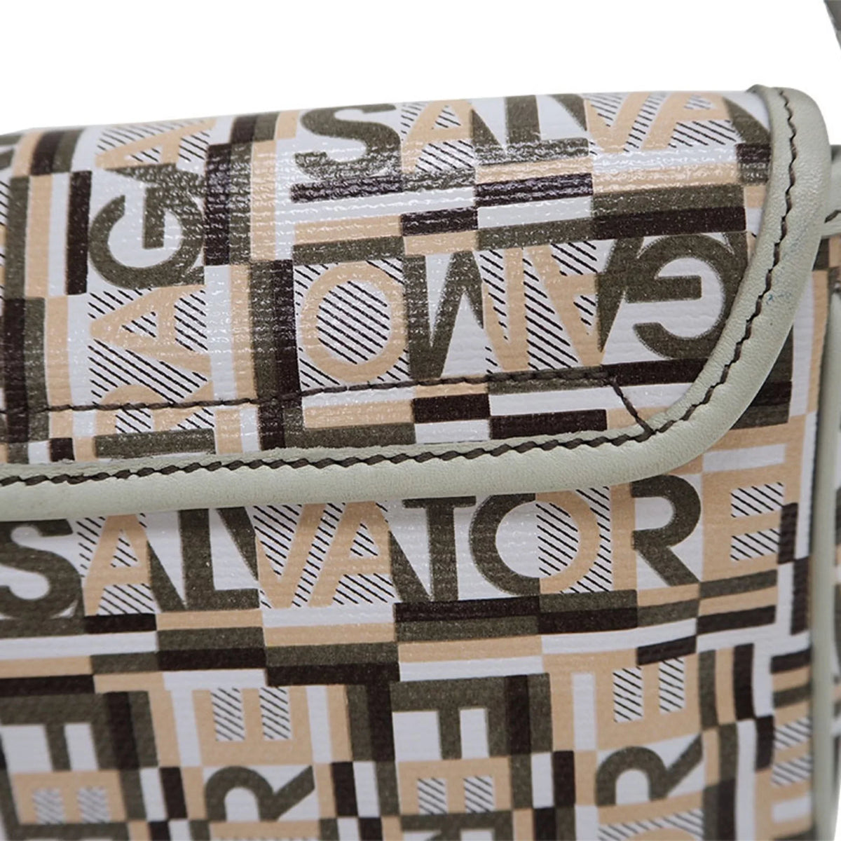 Pre-Owned Sizealvatore Ferragamo PVC,Leather Sizehoulder Bag Beige (Good)