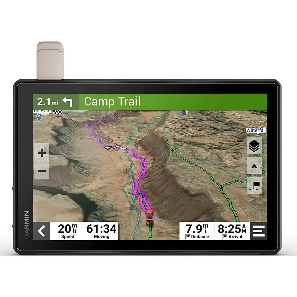 Garmin 010-02509-00 Tread XL Overland Edition 10" All-Terrain GPSize Navigator Bundle with Deco Gear Power Bank 8000 mAh Digital Display + Wagan LED Brite-Nite Dome Lantern Flashlight