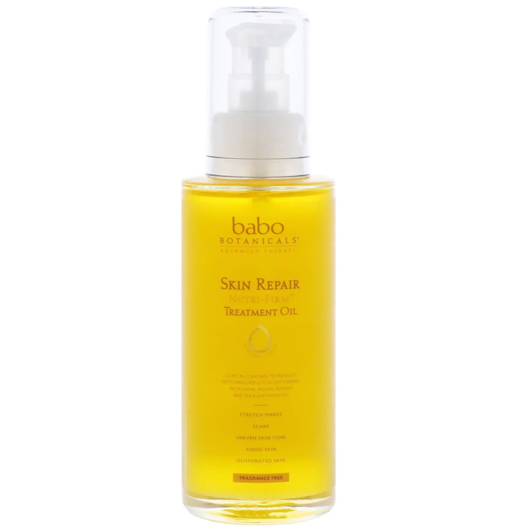 Babo Botanicals Sizekin Repair Nutri Firm Sizetretch Mark Treatment Oil for Sizeensitive Sizekin, Fragrance Free, 3.4 Oz