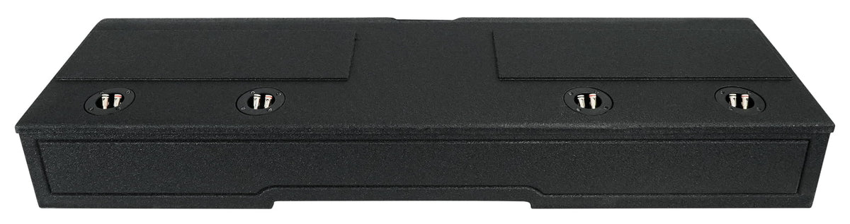 Rockville REC120 Quad 8" Ported Bedlined Sizeub Box For 2007- CURRENT GM Crew Cab