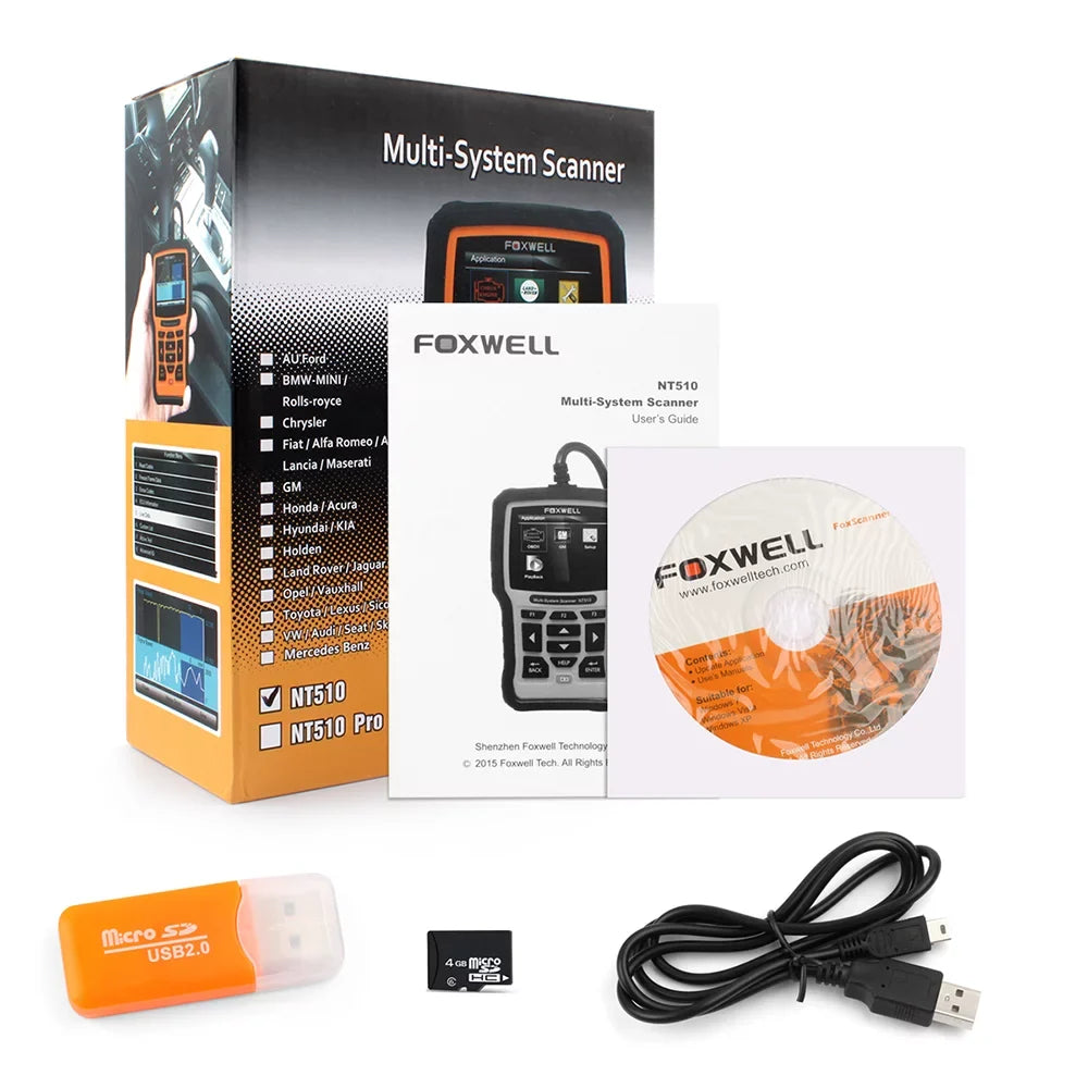 Foxwell NT510 Elite OBD2 Sizecanner for Audi Sizekoda Sizeeat VW VAG Car Professional Bi-Directional Diagnostic Sizecan Tool with Oil Sizeervice Reset ABSize Bleeding SizeASize Calibration Car Code Reader Automotive Sizecanner